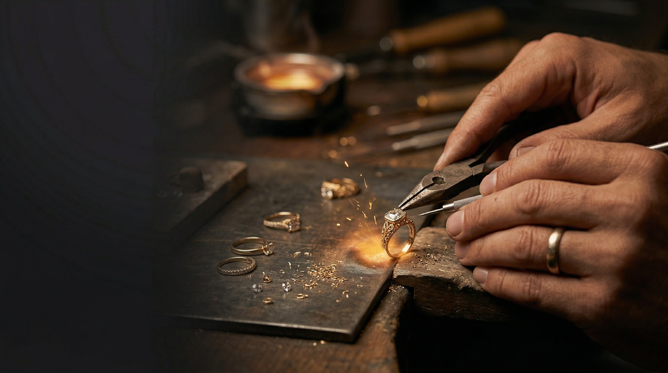 Adamas craftsman at work